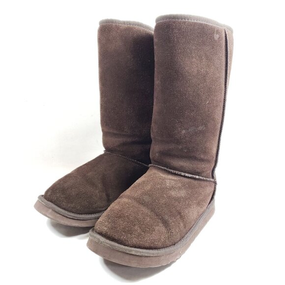 UGG Australia Women's Size 7 Brown Suede Leather Boots - Picture 2 of 10